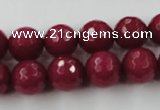 CCN791 15.5 inches 8mm faceted round candy jade beads wholesale