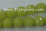 CCN811 15.5 inches 10mm faceted round candy jade beads wholesale