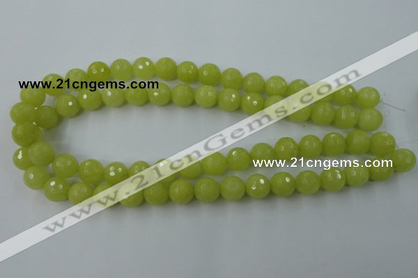 CCN811 15.5 inches 10mm faceted round candy jade beads wholesale