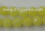 CCN827 15.5 inches 12mm faceted round candy jade beads wholesale