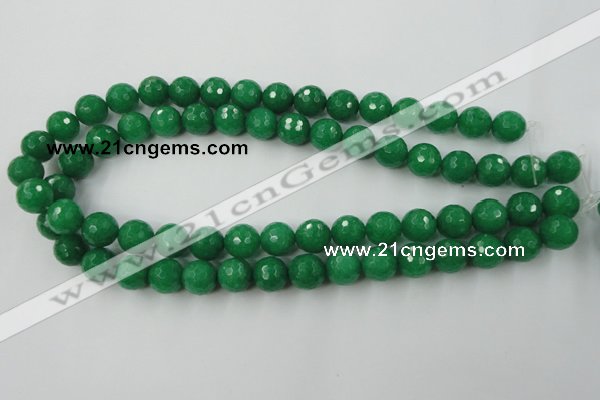 CCN831 15.5 inches 12mm faceted round candy jade beads wholesale