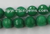 CCN848 15.5 inches 14mm faceted round candy jade beads wholesale