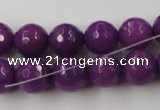 CCN898 15.5 inches 20mm faceted round candy jade beads