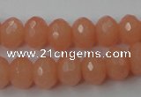 CCN905 15.5 inches 9*12mm faceted rondelle candy jade beads