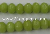 CCN912 15.5 inches 9*12mm faceted rondelle candy jade beads