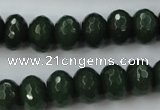 CCN913 15.5 inches 9*12mm faceted rondelle candy jade beads