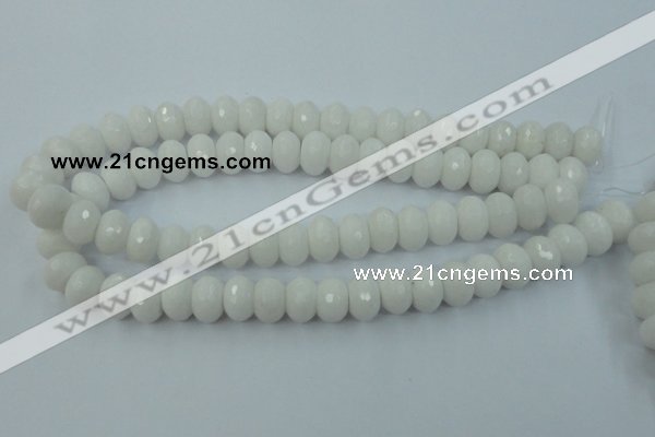 CCN915 15.5 inches 10*14mm faceted rondelle candy jade beads