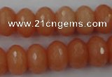 CCN917 15.5 inches 10*14mm faceted rondelle candy jade beads