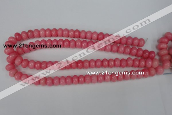 CCN92 15.5 inches 8*12mm rondelle candy jade beads wholesale