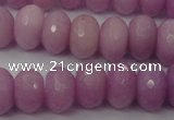 CCN920 15.5 inches 10*14mm faceted rondelle candy jade beads