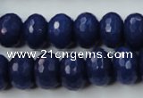 CCN926 15.5 inches 10*14mm faceted rondelle candy jade beads