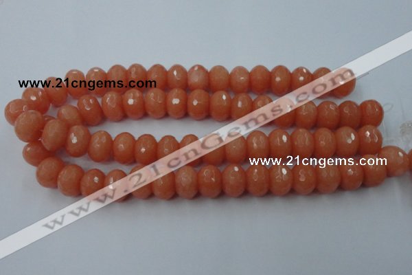 CCN930 15.5 inches 12*16mm faceted rondelle candy jade beads