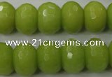 CCN935 15.5 inches 12*16mm faceted rondelle candy jade beads