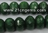 CCN936 15.5 inches 12*16mm faceted rondelle candy jade beads