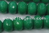 CCN937 15.5 inches 12*16mm faceted rondelle candy jade beads