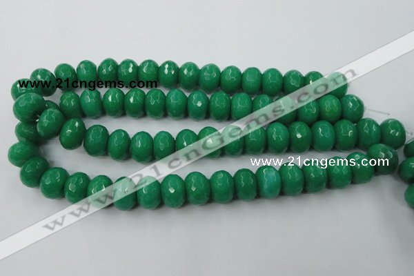 CCN937 15.5 inches 12*16mm faceted rondelle candy jade beads