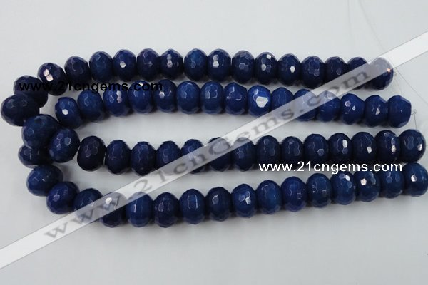 CCN940 15.5 inches 12*16mm faceted rondelle candy jade beads