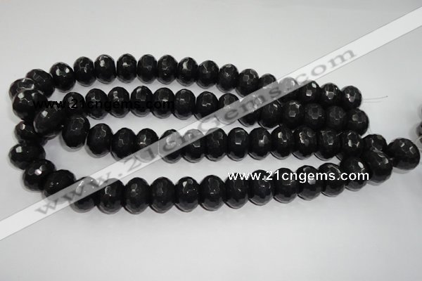 CCN941 15.5 inches 12*16mm faceted rondelle candy jade beads