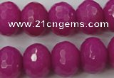 CCN945 15.5 inches 14*18mm faceted rondelle candy jade beads