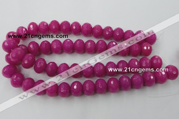 CCN945 15.5 inches 14*18mm faceted rondelle candy jade beads