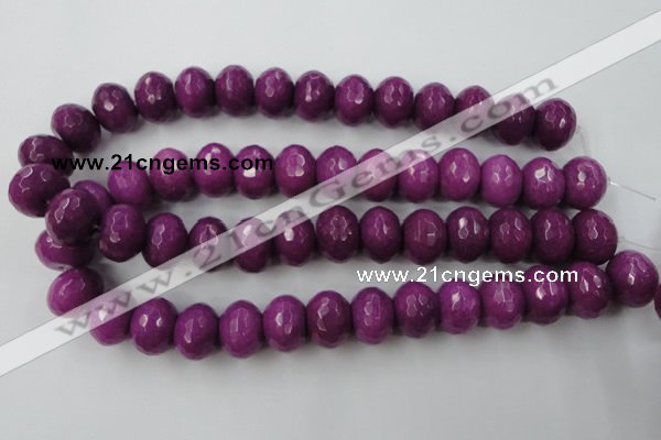 CCN946 15.5 inches 14*18mm faceted rondelle candy jade beads