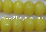 CCN948 15.5 inches 14*18mm faceted rondelle candy jade beads