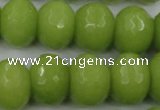 CCN953 15.5 inches 14*18mm faceted rondelle candy jade beads