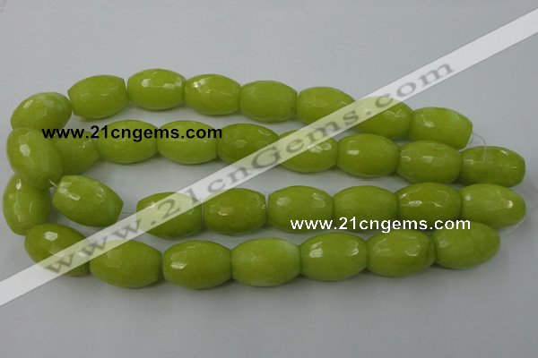 CCN967 15.5 inches 18*25mm faceted drum candy jade beads