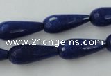 CCN979 15.5 inches 9*22mm faceted teardrop candy jade beads