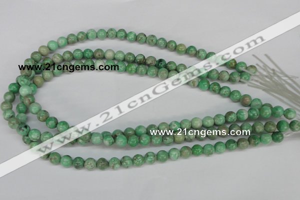 CCO102 15.5 inches 8mm round dyed natural chrysotine beads