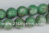 CCO104 15.5 inches 12mm round dyed natural chrysotine beads