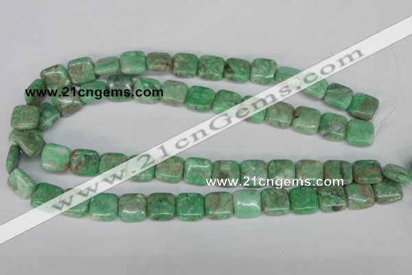 CCO114 15.5 inches 12*12mm square dyed natural chrysotine beads