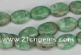 CCO117 15.5 inches 10*14mm oval dyed natural chrysotine beads