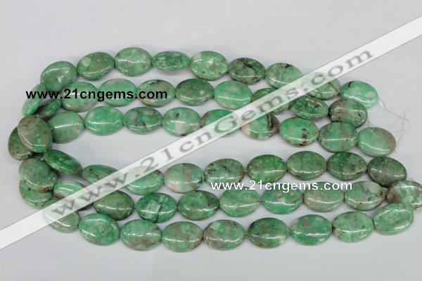 CCO118 15.5 inches 13*18mm oval dyed natural chrysotine beads