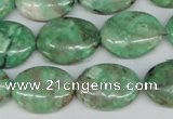 CCO119 15.5 inches 15*20mm oval dyed natural chrysotine beads