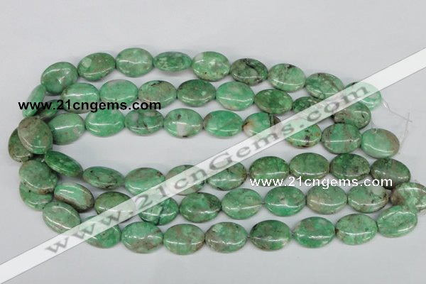 CCO119 15.5 inches 15*20mm oval dyed natural chrysotine beads