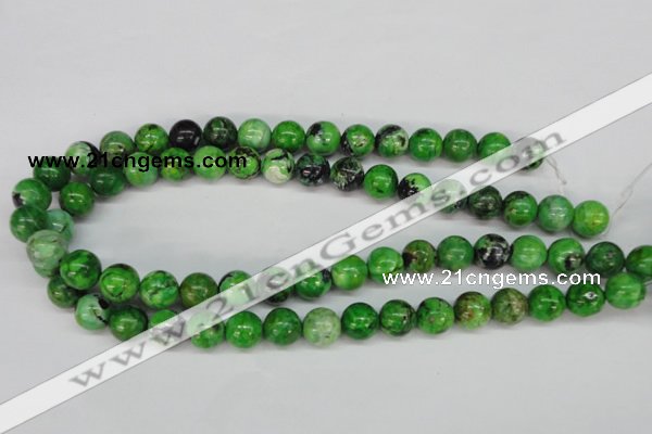 CCO125 15.5 inches 12mm round dyed natural chrysotine beads