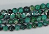 CCO141 15.5 inches 6mm round dyed natural chrysotine beads