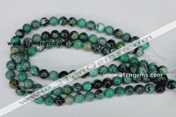 CCO144 15.5 inches 12mm round dyed natural chrysotine beads