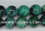 CCO145 15.5 inches 14mm round dyed natural chrysotine beads