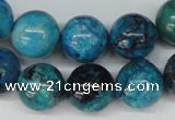 CCO168 15.5 inches 18mm round dyed natural chrysotine beads