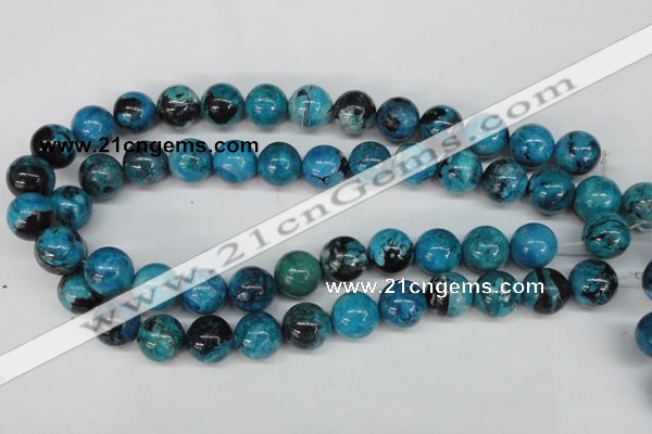 CCO168 15.5 inches 18mm round dyed natural chrysotine beads
