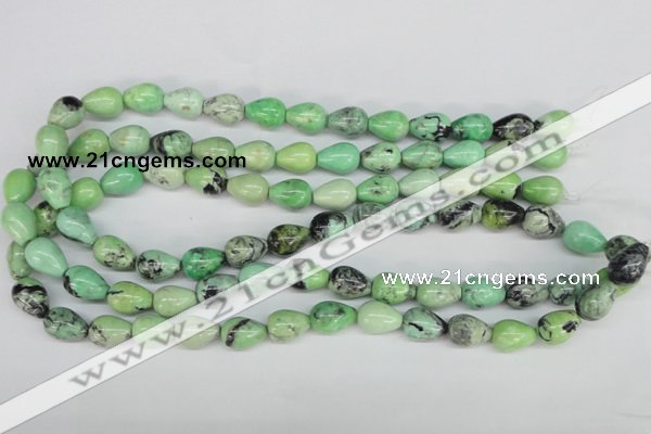 CCO21 15.5 inches 10*14mm teardrop natural chrysotine beads