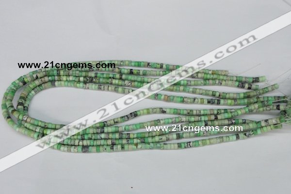 CCO24 15.5 inches 2*4mm tyre natural chrysotine beads