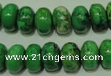 CCO313 15.5 inches 10*14mm rondelle dyed chrysotine beads wholesale