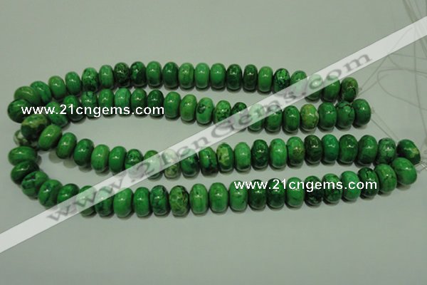 CCO313 15.5 inches 10*14mm rondelle dyed chrysotine beads wholesale