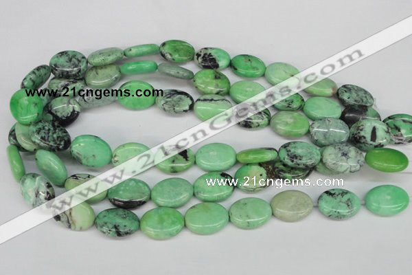 CCO37 15.5 inches 15*20mm oval natural chrysotine beads