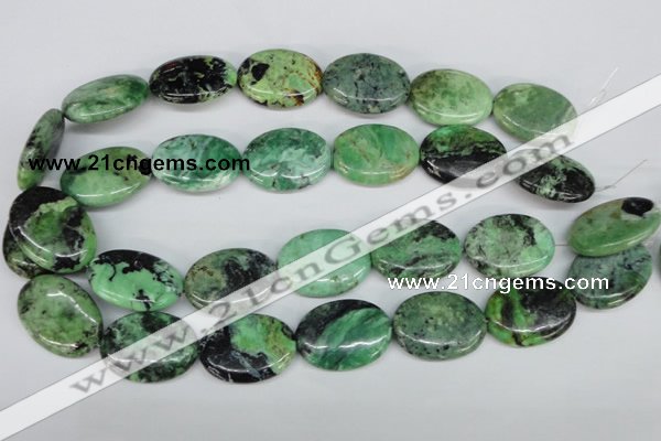 CCO38 15.5 inches 22*30mm oval natural chrysotine beads