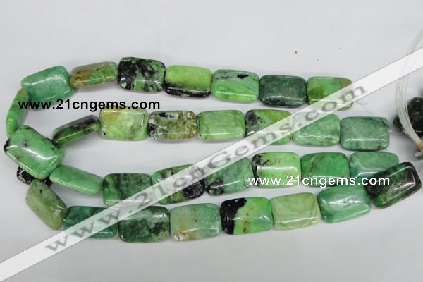 CCO45 15.5 inches 18*25mm rectangle natural chrysotine beads