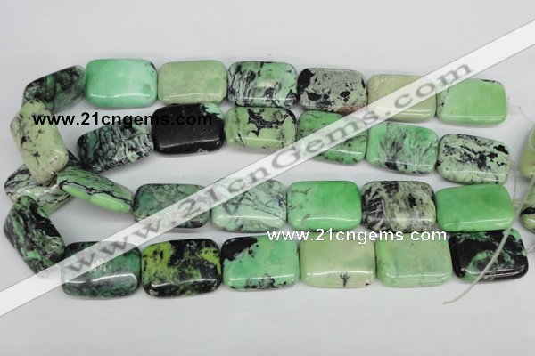 CCO46 15.5 inches 22*30mm rectangle natural chrysotine beads